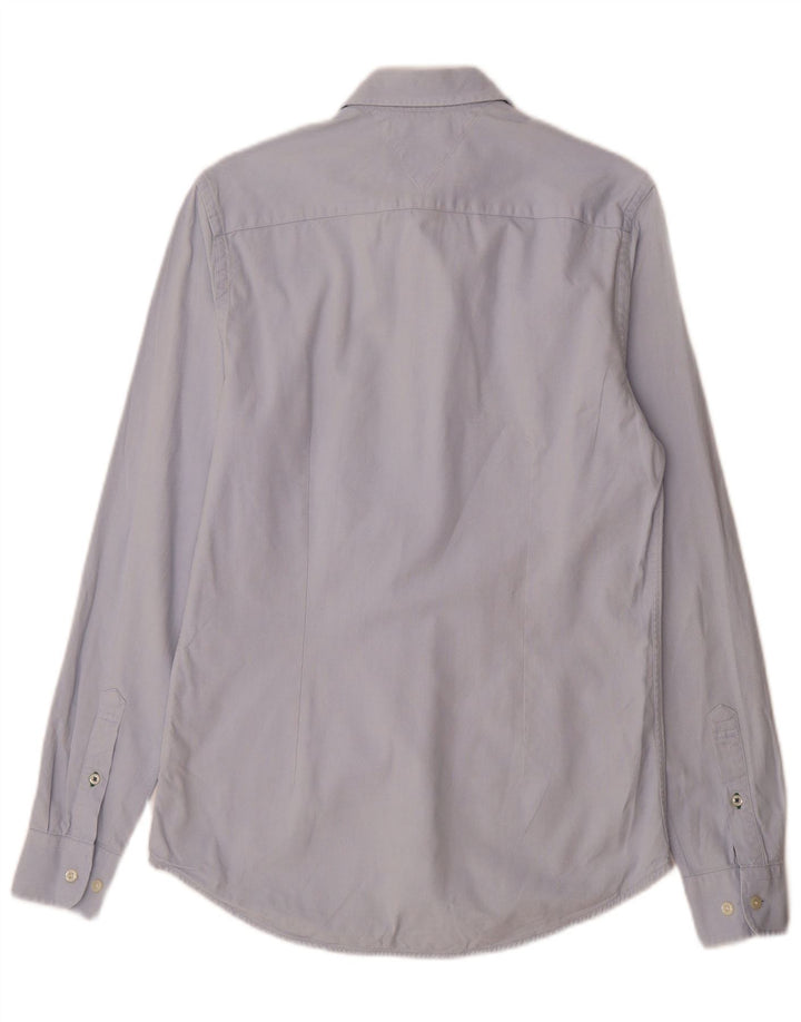 Camisa Tommy Hilfiger Hombre Slim Fit Algodón Azul Pequeño