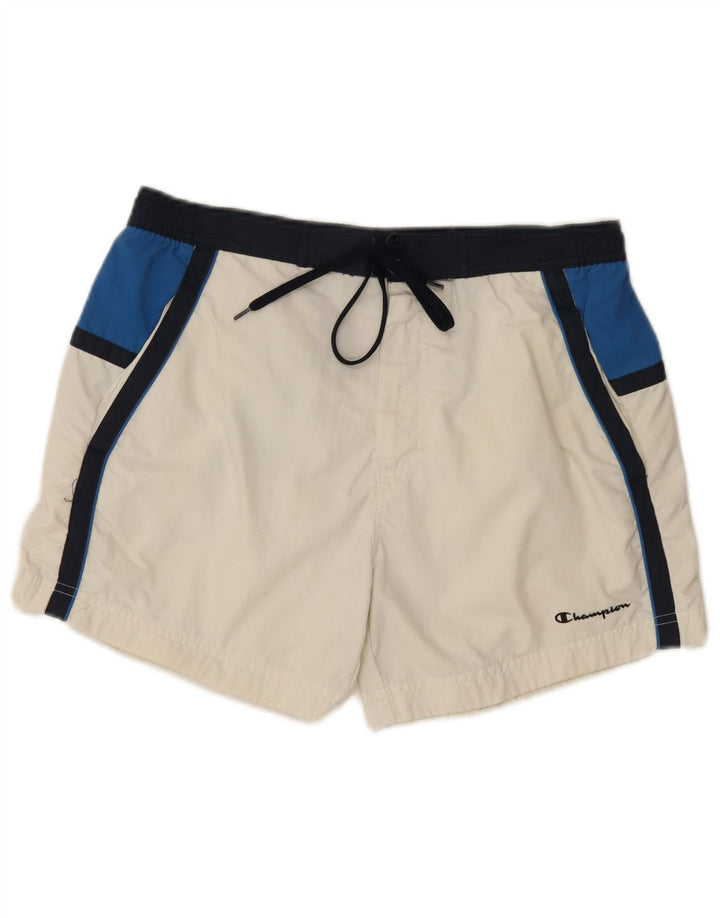 Champion Bañador para hombre, talla grande, color blanco