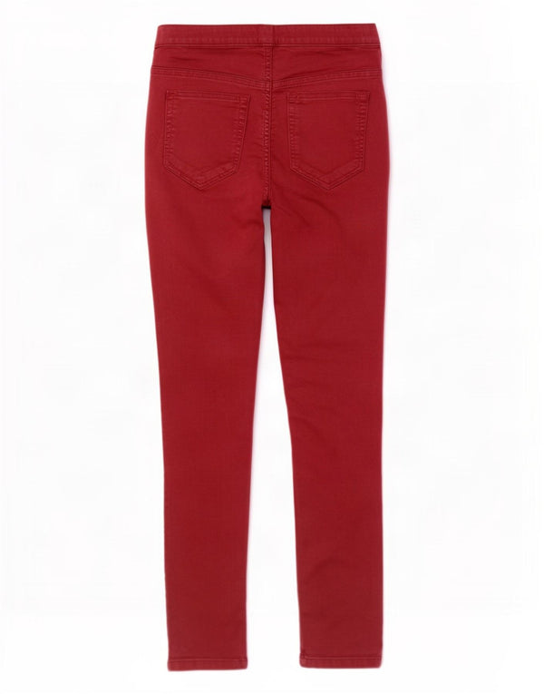 White Stuff Vaqueros Jegging para Mujer UK 12 Medium W28 L28 Algodón Borgoña