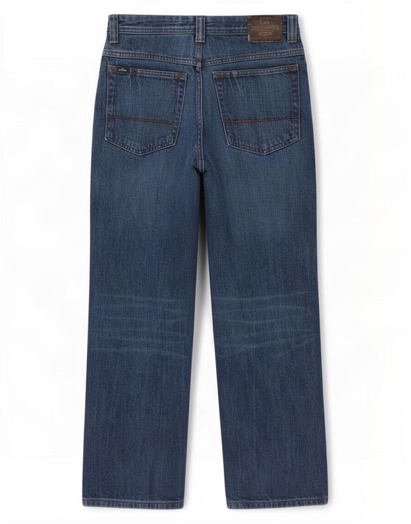 Lee Jeans de pierna ancha con peto para niños 15-16 años W28 L29 Algodón azul