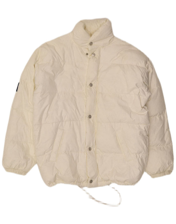 John F Gee Chaqueta acolchada para hombre UK 40 Large Poliamida blanca