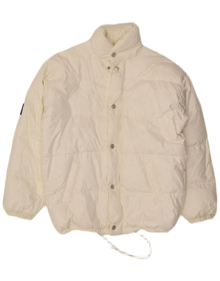 John F Gee Chaqueta acolchada para hombre UK 40 Large Poliamida blanca