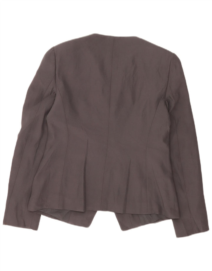 Armani Collezioni Chaqueta tipo blazer de 1 botón para mujer IT 42 Acetato negro mediano