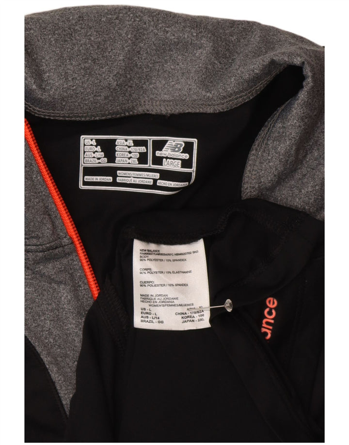 New Balance Hombre Chándal Top Chaqueta Grande Negro Colorblock Poliéster