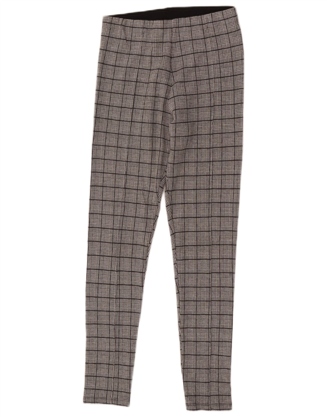 Zara Mujer Leggings Cuadros Gris Medio