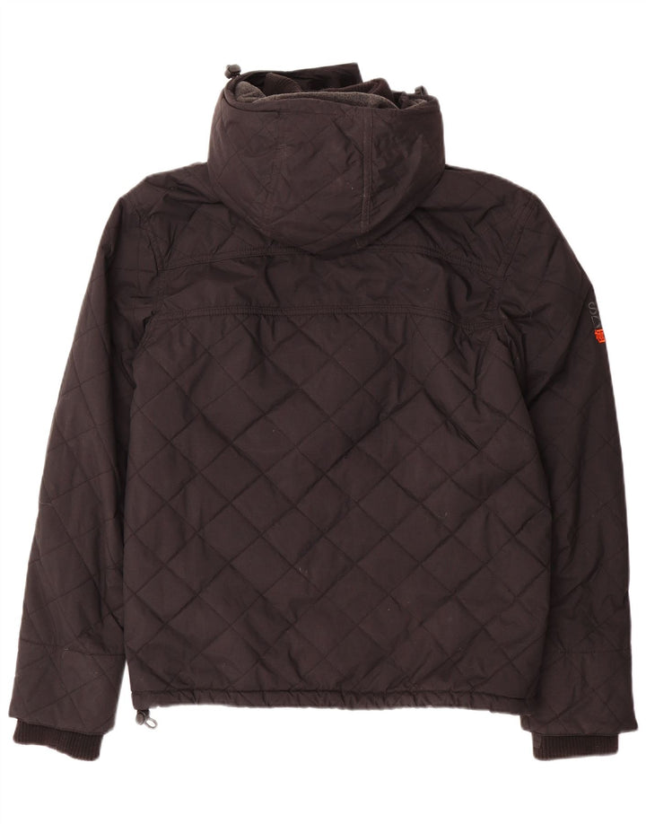 Superdry Chaqueta cortavientos con estampado Windcheater para mujer, talla 44, talla M, color negro