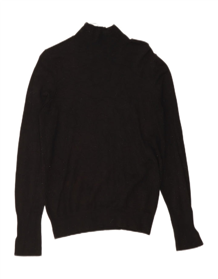 Zara - Jersey con cuello alto para mujer, talla 40, talla M, color negro