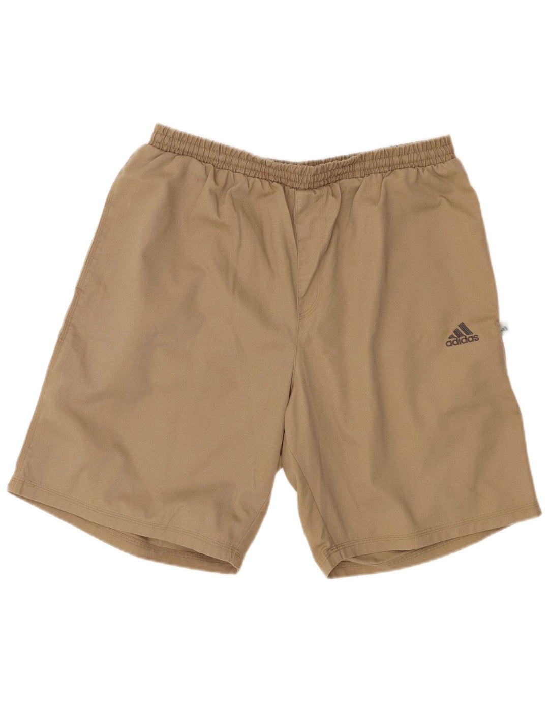 Adidas Pantalones Cortos Casuales Para Hombre Grande W32 Poliéster Beige