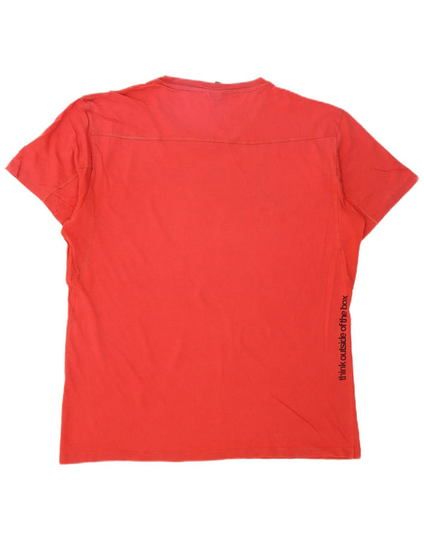 Jack & Jones Hombre Camiseta Gráfica Top XL Rojo