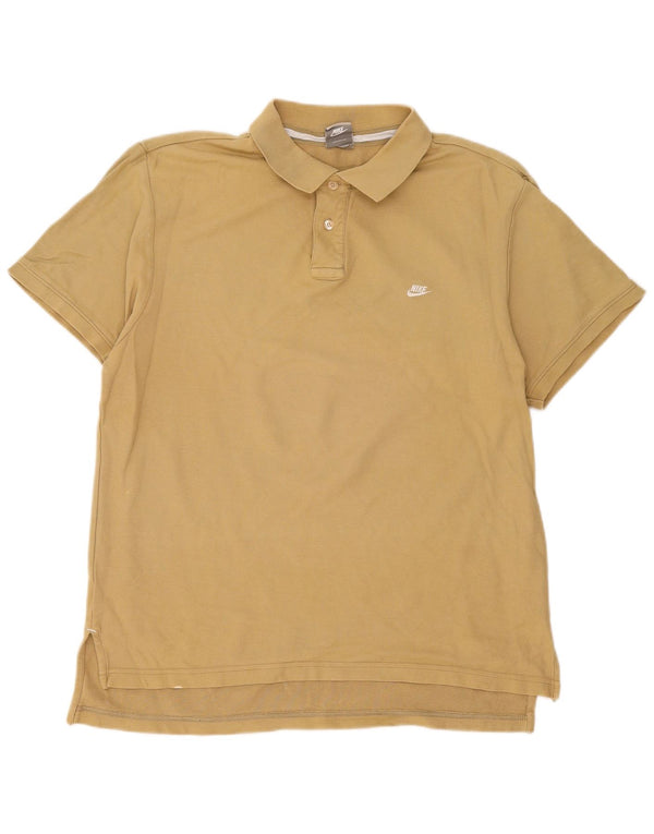 Polo Nike Hombre Grande Caqui Algodón