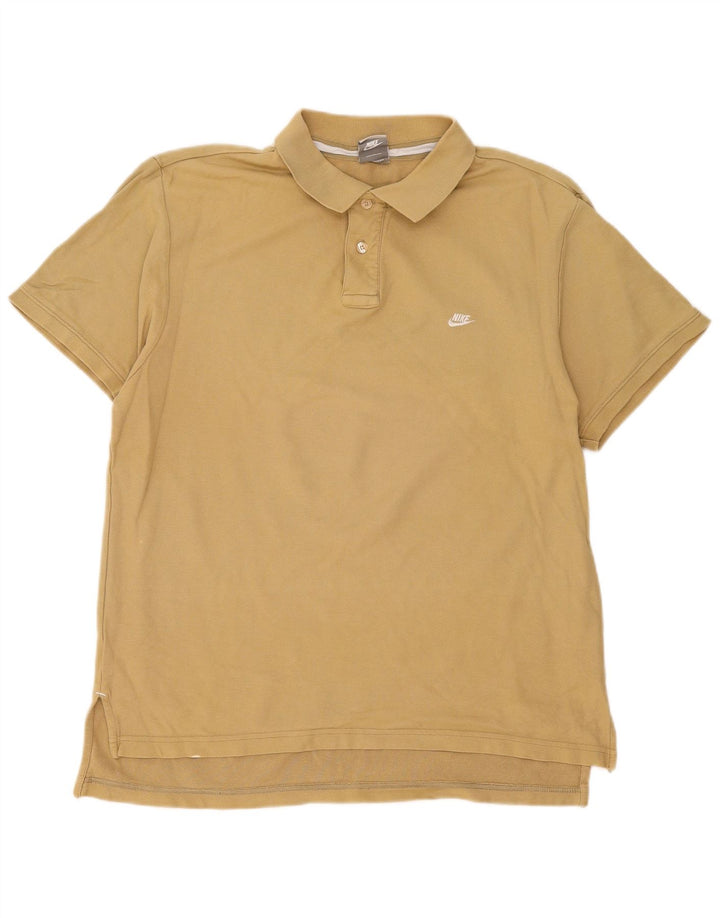 Polo Nike Hombre Grande Caqui Algodón