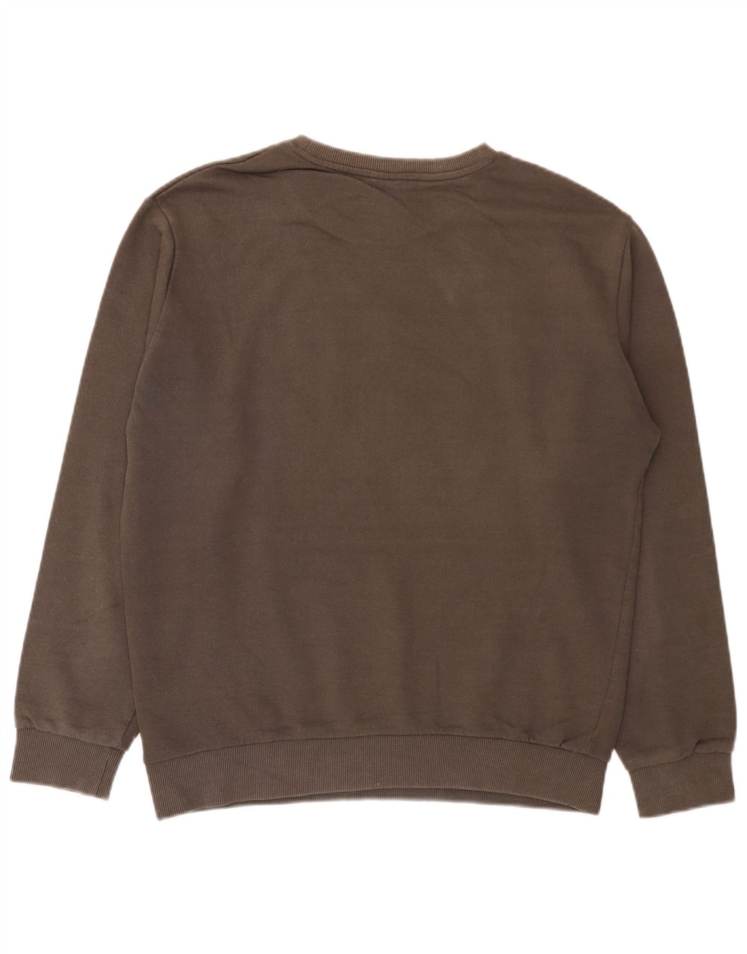 Zara Hombre Sudadera Gráfica Jumper Large Algodón Marrón
