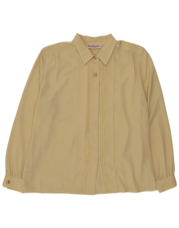 Renato Balestra Blusa camisera extragrande para mujer IT 48 XL Poliéster beige