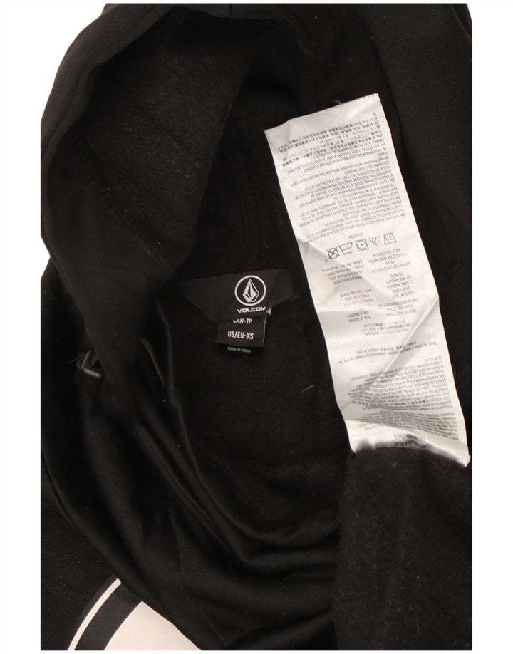 Volcom Sudadera con capucha gráfica para hombre XS Poliéster negro