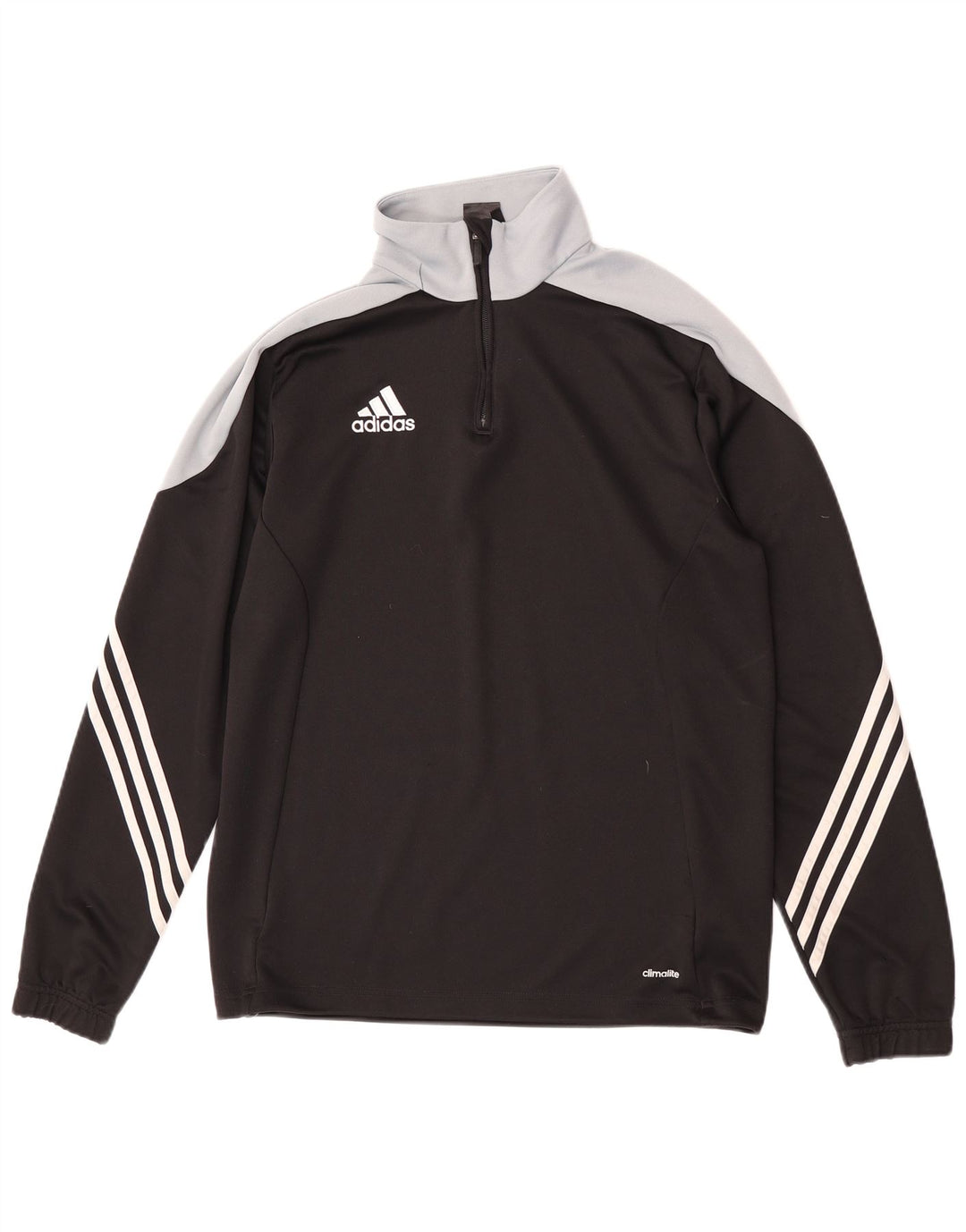 Adidas Hombre Climalite Jersey Chándal Top Mediano Negro Colorblock