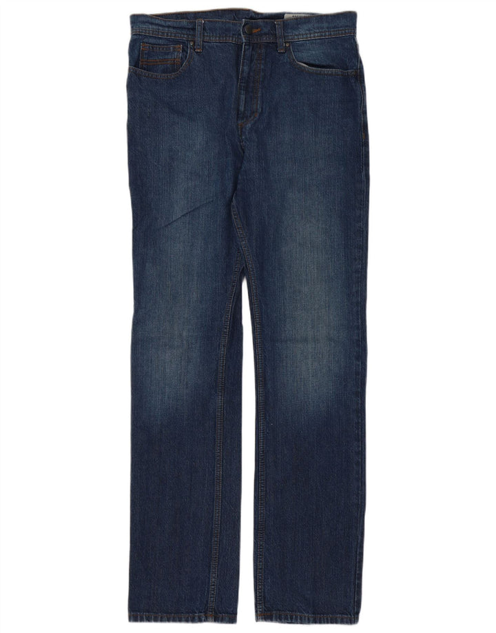 Marks & Spencer Vaqueros rectos regulares para hombre W32 L33 Algodón azul