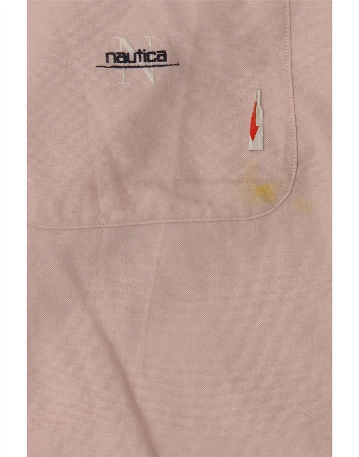 Camisa Nautica Hombre Grande Rosa Algodón