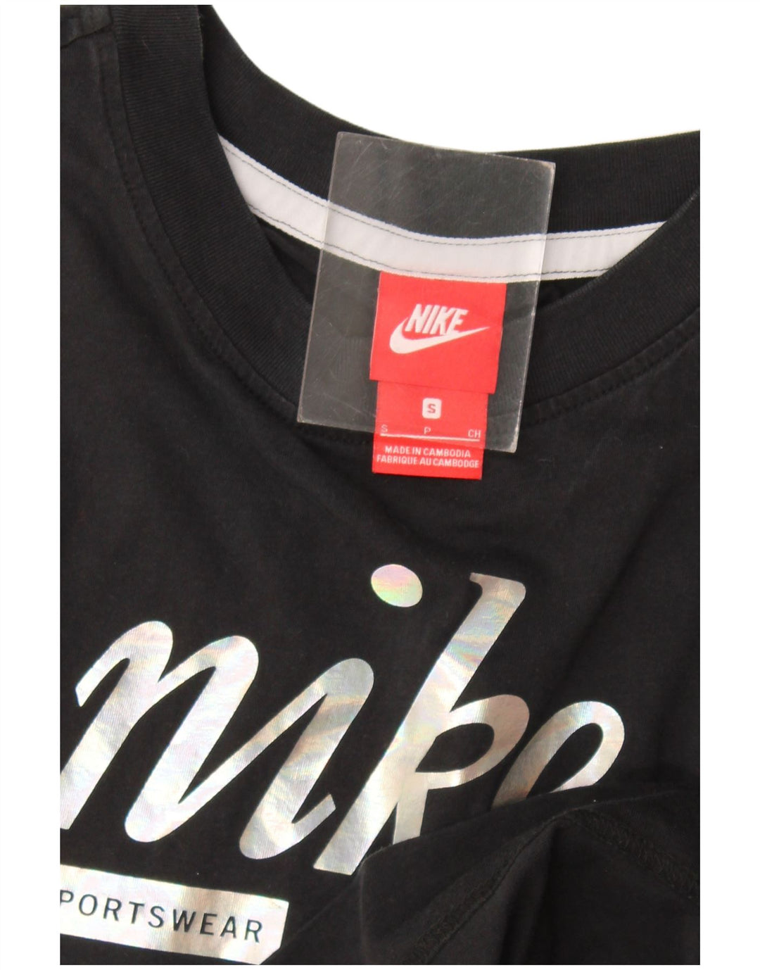 Nike - Camiseta sin mangas con gráfico para hombre, talla pequeña, color negro