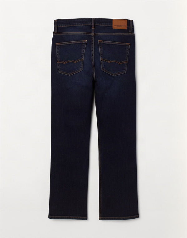American Eagle Outfitters Vaqueros rectos para hombre W32 L32 Algodón azul marino