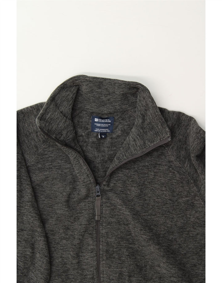 MOUNTAIN WAREHOUSE Mens Fleece Jacket UK 38 Medium Grey Polyester Vintage Mountain Warehouse and Second-Hand Mountain Warehouse from Messina Hembry 