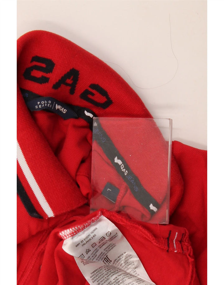 GAS Polo para niño 15-16 años Grande Rojo Algodón