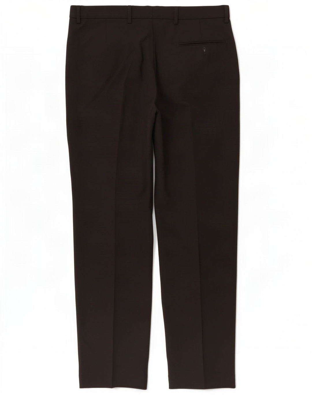 Marks & Spencer Pantalón de traje regular para hombre W36 L33 Poliéster negro