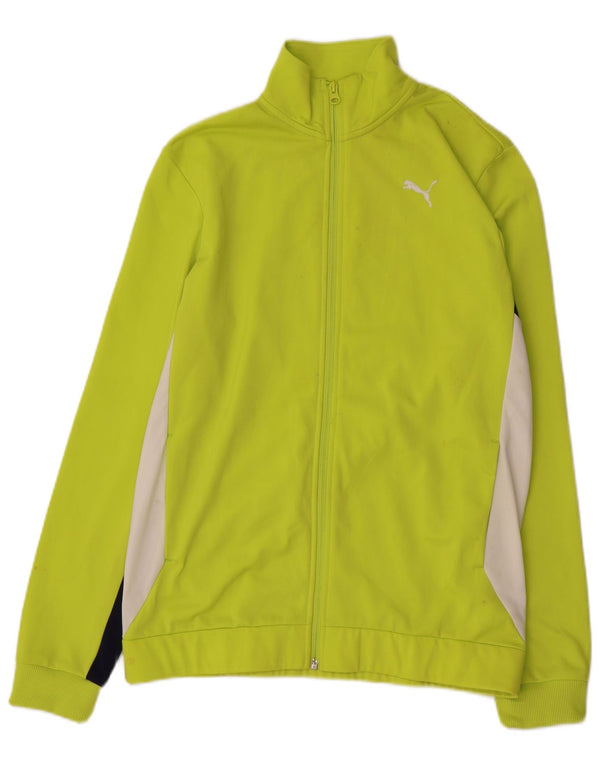 PUMA Chaqueta de chándal para niño 15-16 años Verde Colorblock Poliéster