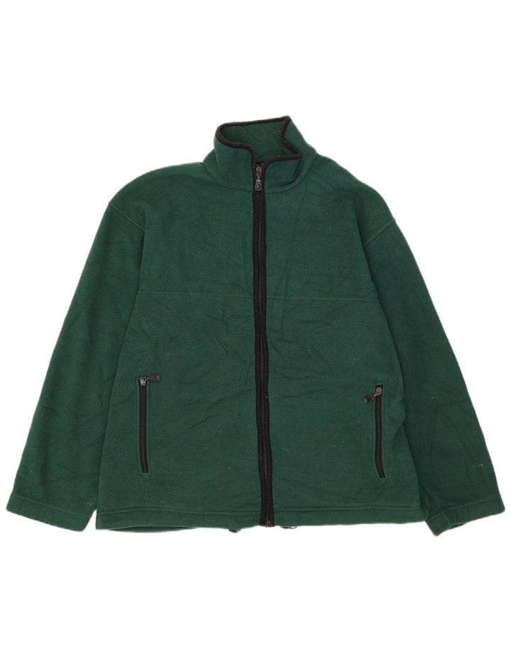Marks & Spencer Chaqueta polar para hombre UK 40 Grande Poliéster verde