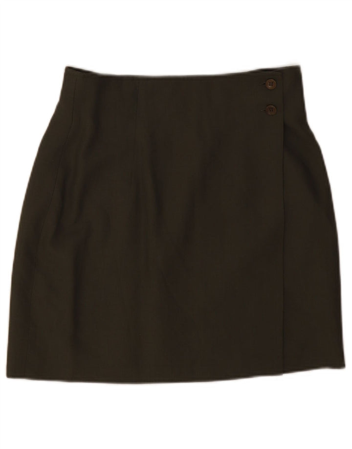 Falda Cruzada Sisley Mujer W28 Viscosa Caqui Mediana