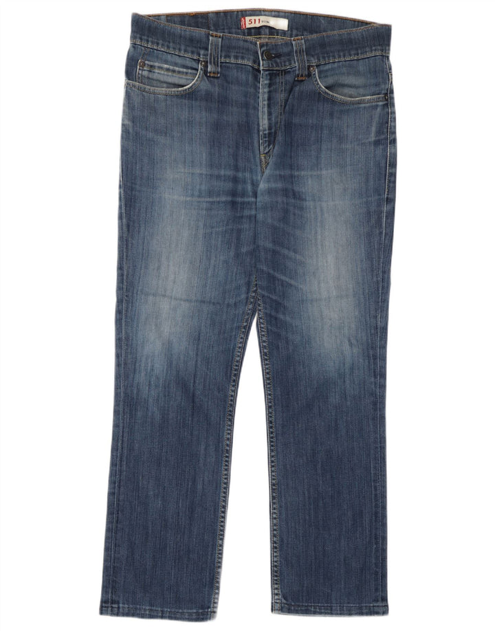 Levi's Mujer 511 Slim Jeans W36 L27 Algodón Azul