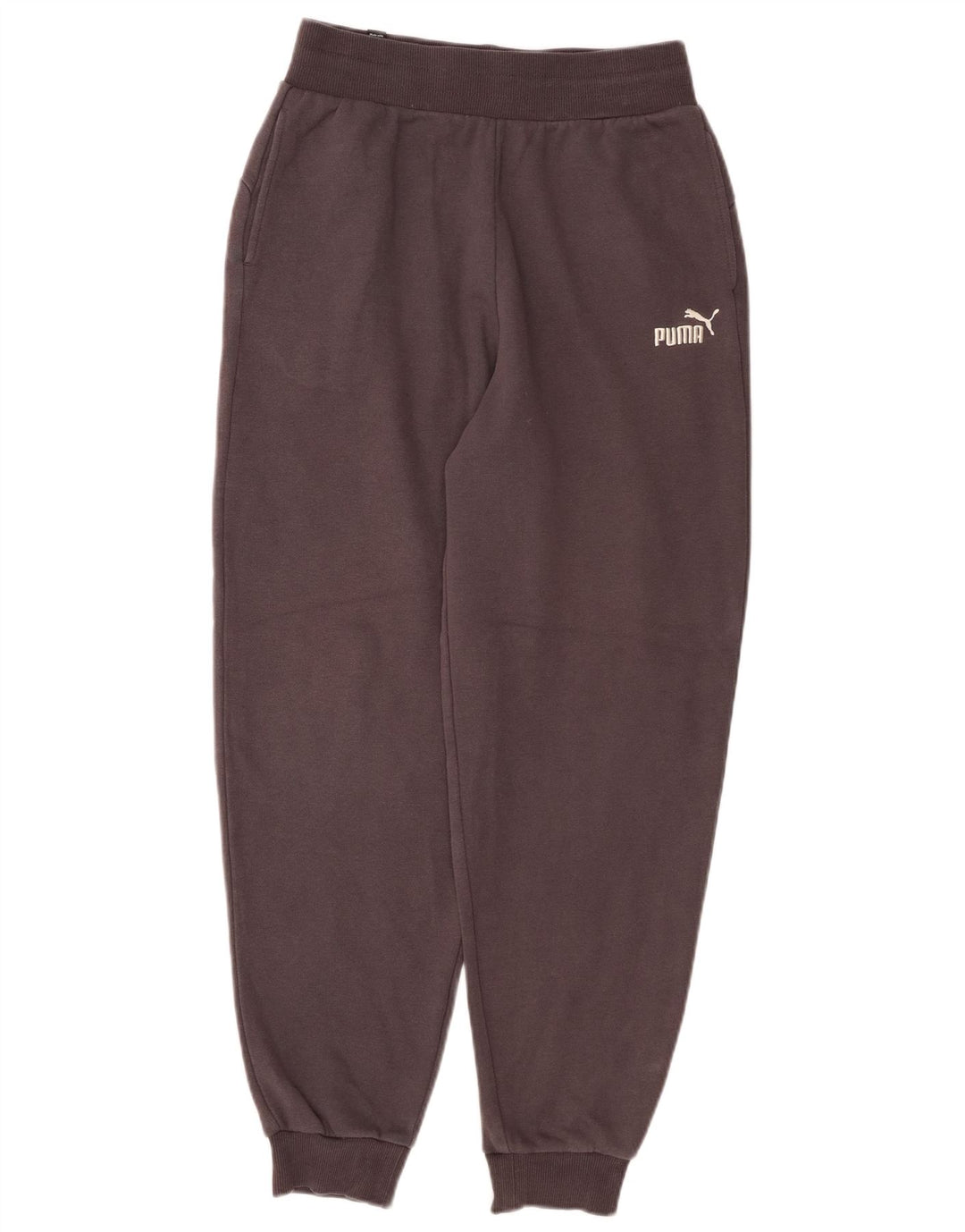 PUMA Pantalones de chándal para mujer Joggers UK 8 Small Grey Cotton