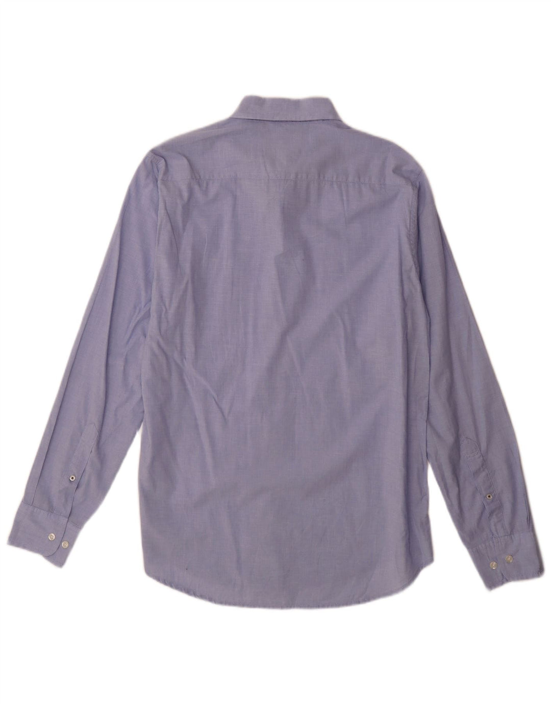 BONOBOS Camisa Larga Slim Fit Hombre Algodón Azul Medio