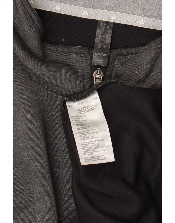 Adidas Hombre Chándal Top Chaqueta 2XL Gris Poliéster