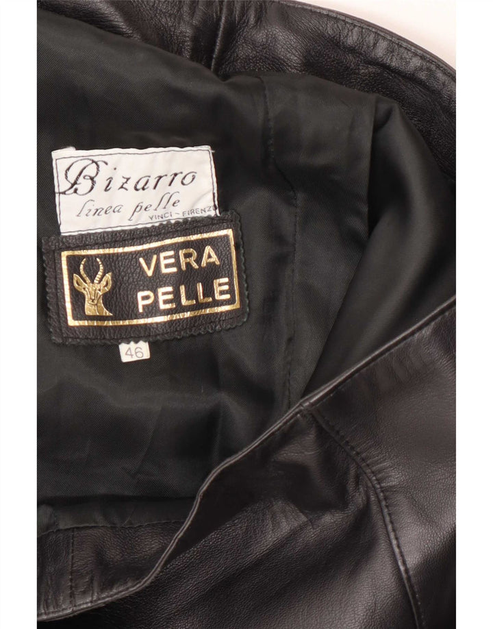 Bizzarro Falda de cuero para mujer IT 46 Large W32 Negro