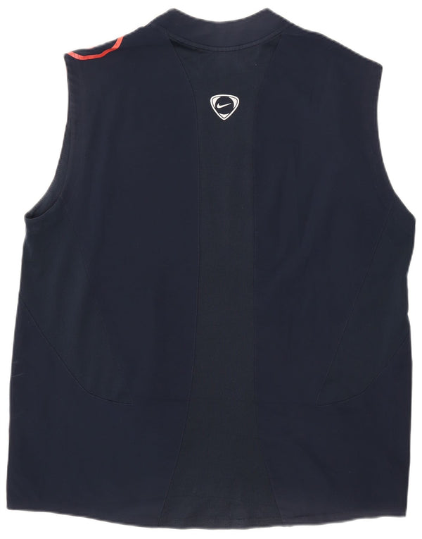 Nike Hombre Dri Fit Graphic Chaleco Top XL Azul Marino