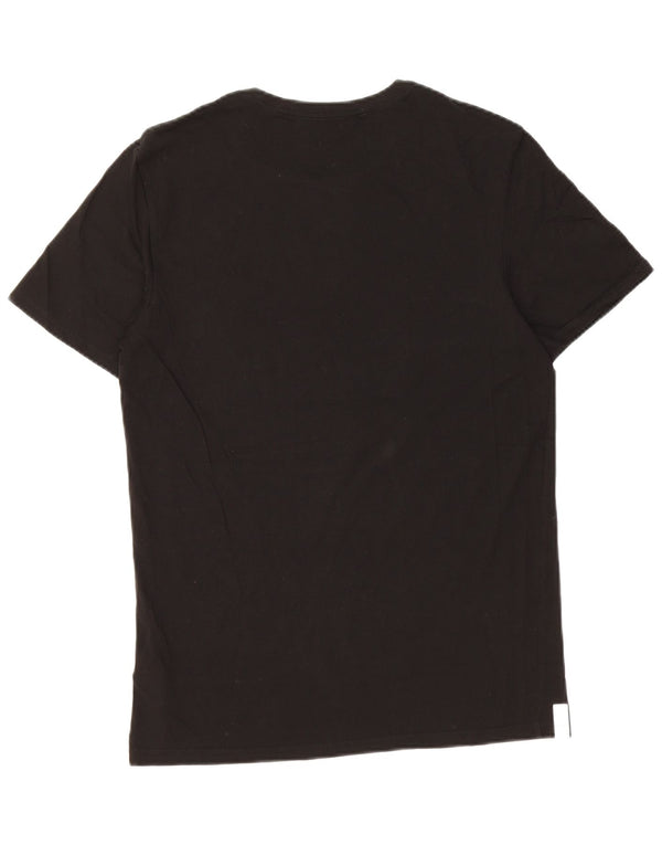 Lacoste Camiseta Mujer Top UK 40 Grande Algodón Negro