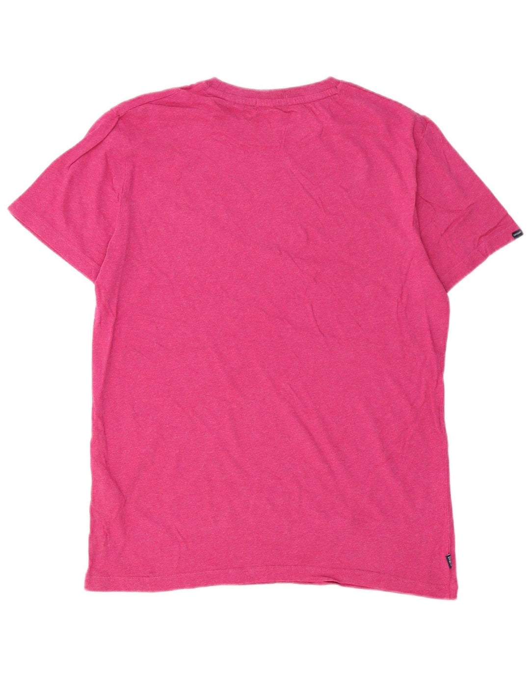 Superdry Hombre Camiseta Top Algodón Rosa Medio
