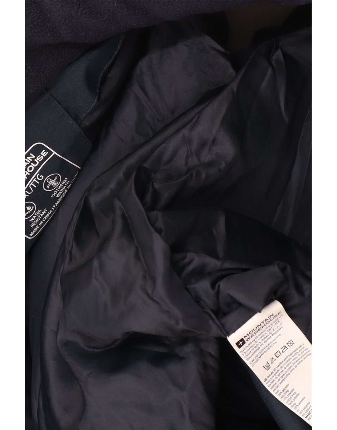 Chaleco acolchado para hombre Mountain Warehouse UK 42 XL Poliéster azul marino