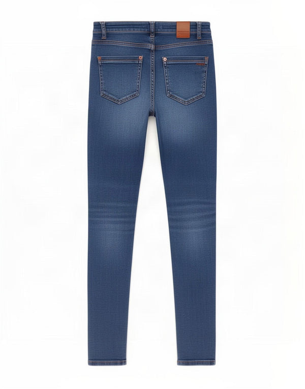 Zara Vaqueros Pitillo Mujer EU 36 XS W26 L26 Algodón Azul