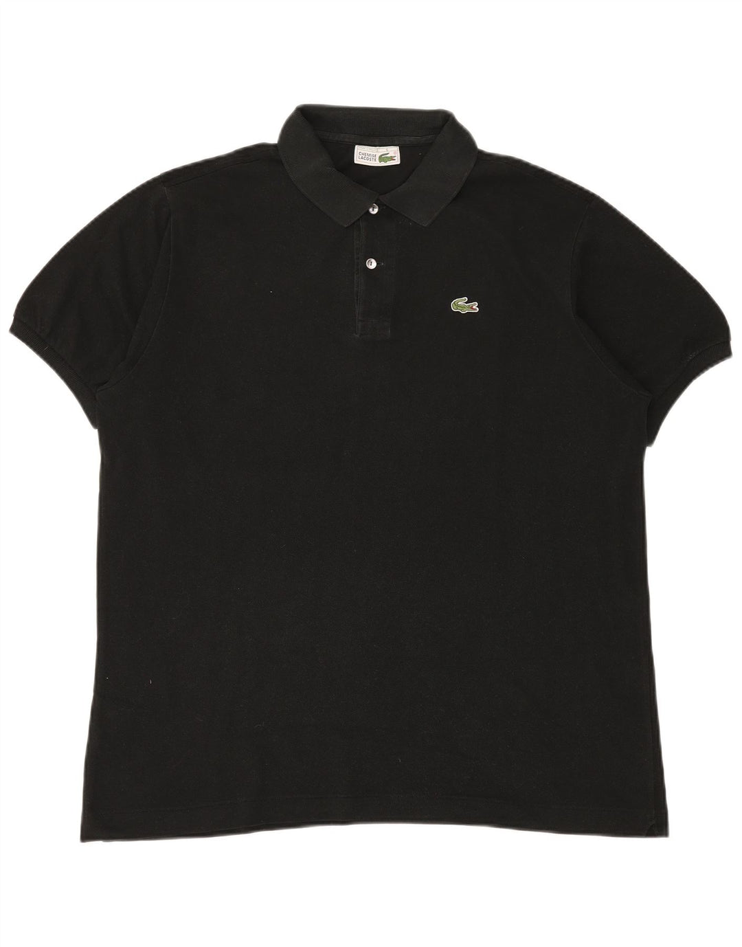 LACOSTE Polo para hombre Talla 6 XL Algodón negro