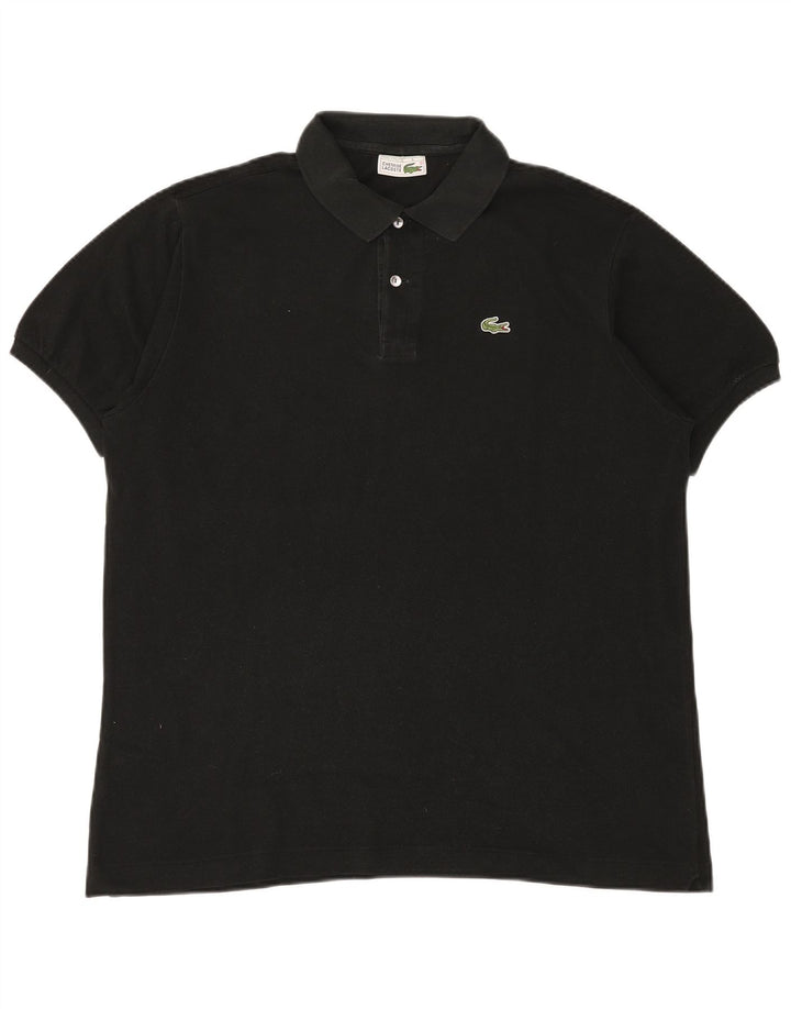 LACOSTE Polo para hombre Talla 6 XL Algodón negro