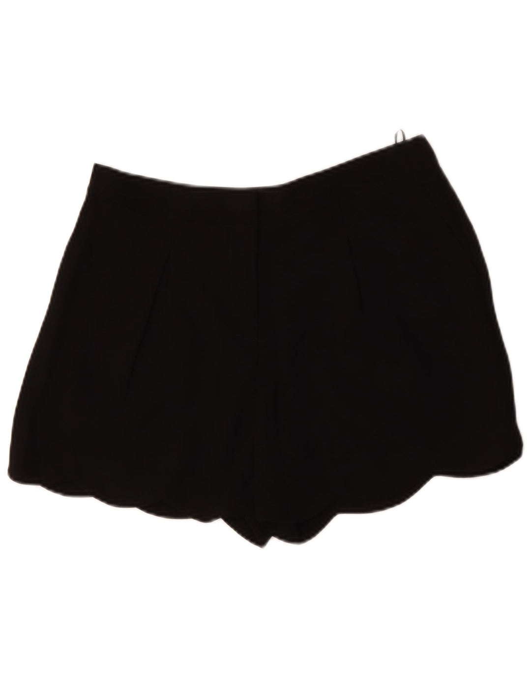 OASIS Pantalones cortos chinos de cintura alta para mujer UK 12 Medium W32 Poliéster negro