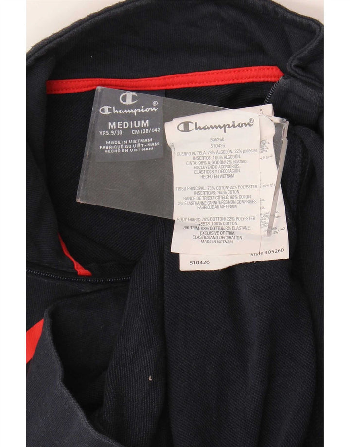 Champion Chaqueta de chándal gráfica para niños 9-10 años Azul marino mediano