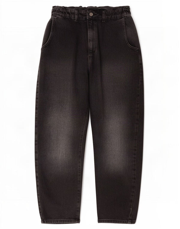 Zara Jeans Cónicos De Cintura Alta Para Mujer EU 38 Small W28 L25 Algodón Gris