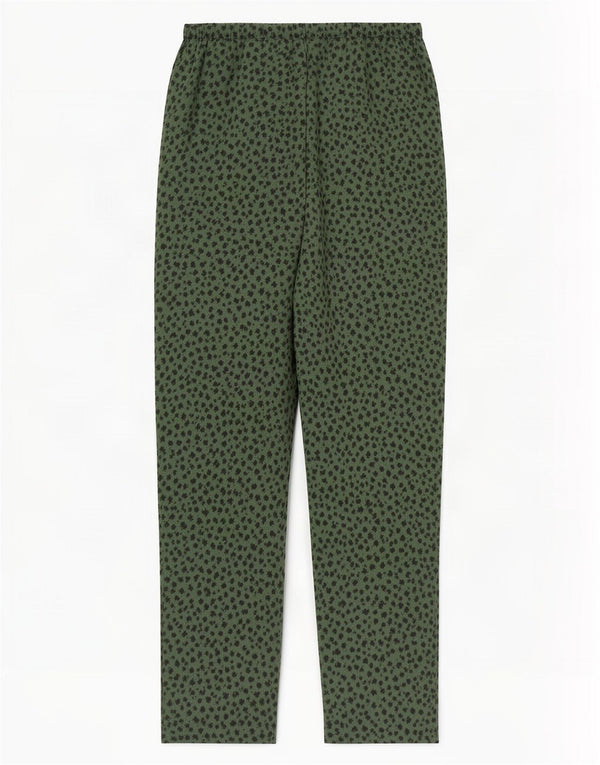 Marks & Spencer Pantalones Casuales para Mujer UK 12 Medium W30 L28 Verde