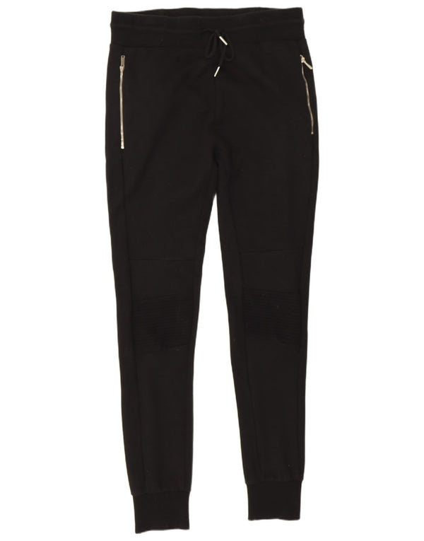 Zara Pantalón Chándal Hombre Joggers Medium Negro Algodón