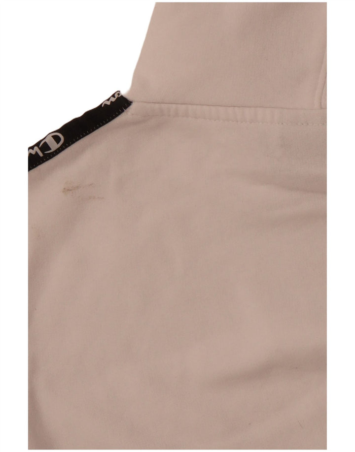 CHAMPION Jersey con capucha gráfica para niños 13-14 años XL Bloque de color blanco