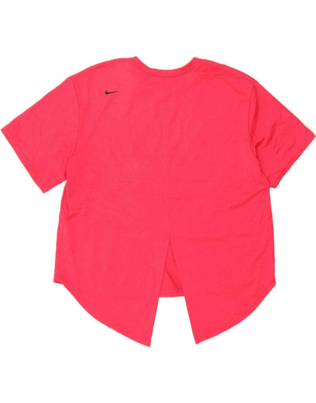 NIKE Womens Dri Fit Graphic T-Shirt Top UK 14 Medium Pink Polyester Vintage Nike and Second-Hand Nike from Messina Hembry 