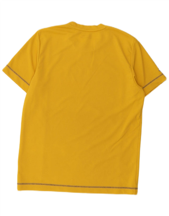 Lotto Camiseta Gráfica Para Hombre Top Poliéster A Rayas Amarillo Mediano