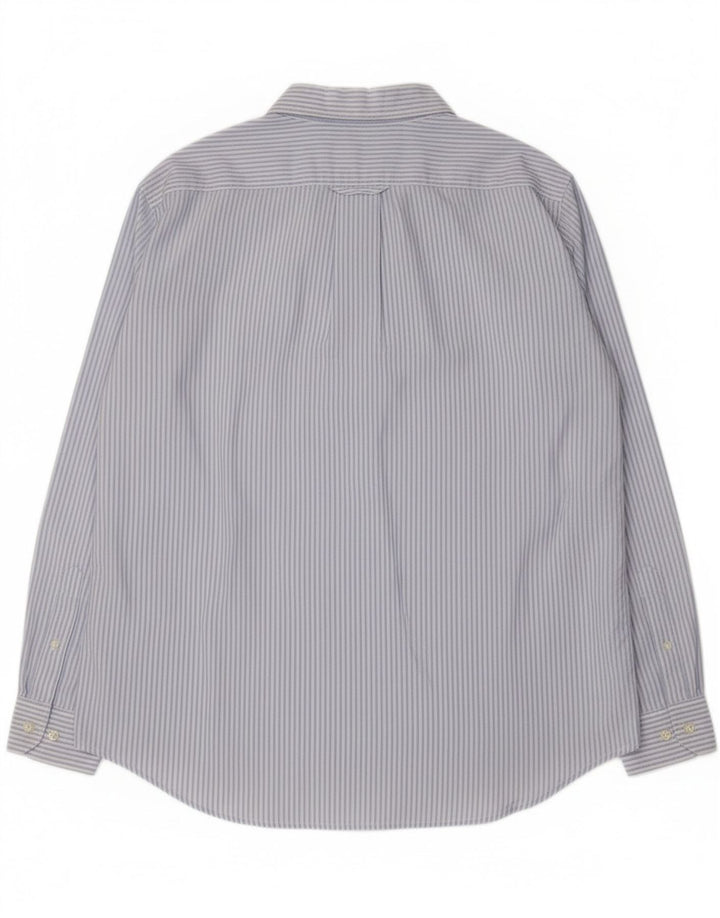 Camisa Carrera Hombre XL Algodón Rayas Azules